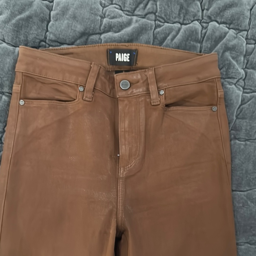 PAIGE faux leather Jeans